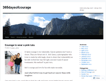 Tablet Screenshot of 365daysofcourage.wordpress.com
