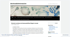 Desktop Screenshot of doctoradoinnovacion.wordpress.com