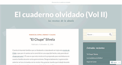 Desktop Screenshot of cuadernodecocina.wordpress.com