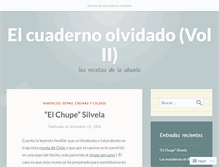 Tablet Screenshot of cuadernodecocina.wordpress.com