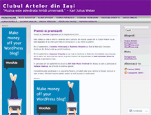 Tablet Screenshot of clubulartelor.wordpress.com