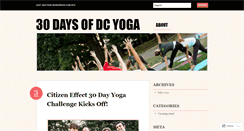 Desktop Screenshot of 30daysofdcyoga.wordpress.com