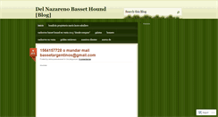 Desktop Screenshot of delnazarenobasset.wordpress.com
