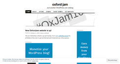 Desktop Screenshot of oxfordjam.wordpress.com