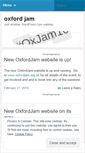 Mobile Screenshot of oxfordjam.wordpress.com