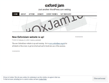 Tablet Screenshot of oxfordjam.wordpress.com