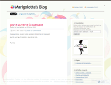 Tablet Screenshot of marigolotte.wordpress.com