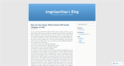 Desktop Screenshot of angelaanitaa.wordpress.com