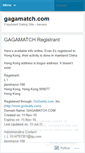 Mobile Screenshot of gagamatch.wordpress.com