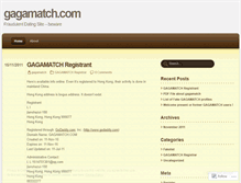 Tablet Screenshot of gagamatch.wordpress.com