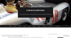 Desktop Screenshot of f1minichampions.wordpress.com