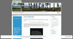 Desktop Screenshot of dorothysager.wordpress.com