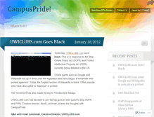 Tablet Screenshot of campuspride.wordpress.com
