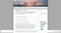 Desktop Screenshot of ladswholunch.wordpress.com