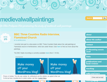 Tablet Screenshot of medievalwallpaintings.wordpress.com