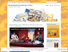 Tablet Screenshot of maharishigandharva.wordpress.com