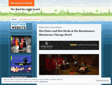 Tablet Screenshot of meetingyourneeds.wordpress.com