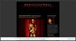 Desktop Screenshot of mowattsaywhat.wordpress.com