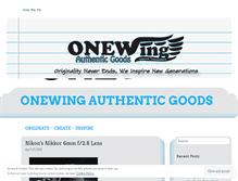 Tablet Screenshot of onewingauthenticgoods.wordpress.com