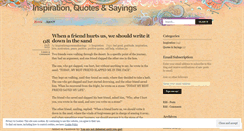 Desktop Screenshot of inspirationquotesandsayings.wordpress.com