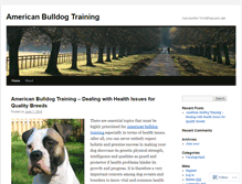 Tablet Screenshot of americanbulldogtraining.wordpress.com