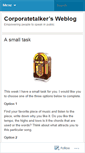 Mobile Screenshot of corporatetalker.wordpress.com