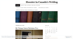Desktop Screenshot of hoosierincanada.wordpress.com