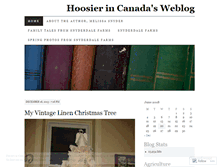 Tablet Screenshot of hoosierincanada.wordpress.com