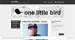 Desktop Screenshot of onelittlebirddotcom.wordpress.com