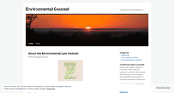 Desktop Screenshot of environmentalcounsel.wordpress.com