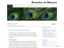 Tablet Screenshot of beautiezinblazers.wordpress.com