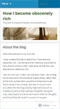 Mobile Screenshot of obscenelyrich.wordpress.com
