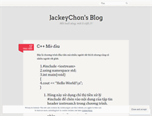 Tablet Screenshot of jackeychon.wordpress.com