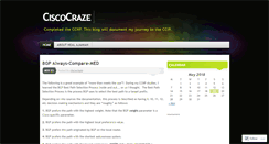 Desktop Screenshot of ciscocraze.wordpress.com