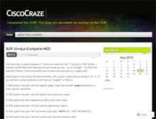 Tablet Screenshot of ciscocraze.wordpress.com