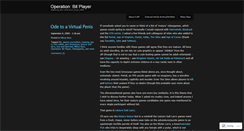 Desktop Screenshot of bitplayerblog.wordpress.com