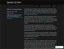 Tablet Screenshot of bitplayerblog.wordpress.com