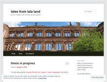 Tablet Screenshot of goingtolalaland.wordpress.com