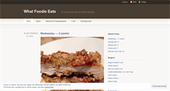 Desktop Screenshot of foodiesfood.wordpress.com