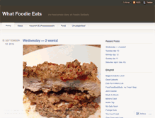 Tablet Screenshot of foodiesfood.wordpress.com