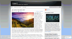 Desktop Screenshot of las5solas.wordpress.com