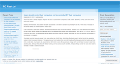 Desktop Screenshot of pcrescue.wordpress.com