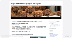 Desktop Screenshot of doguedebordeauxpuppies.wordpress.com