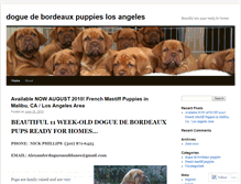 Tablet Screenshot of doguedebordeauxpuppies.wordpress.com