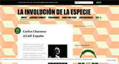 Desktop Screenshot of lainvoluciondelaespecie.wordpress.com