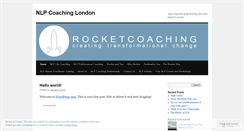 Desktop Screenshot of nlpcoachinglondon.wordpress.com