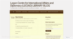 Desktop Screenshot of leciadlibrary.wordpress.com