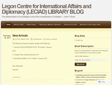 Tablet Screenshot of leciadlibrary.wordpress.com