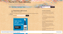 Desktop Screenshot of nccckidsministry.wordpress.com