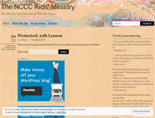 Tablet Screenshot of nccckidsministry.wordpress.com